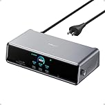 Anker Prime Docking Station (DL7400), 14-Port Triple Display with DisplayLink, 140W Max USB-C Port, Smart Display and Built-In Cooling Fan, Up to 8K, For macOS and Windows, DisplayLink Driver Required