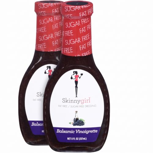Skinnygirl Fat-Free Salad Dressing, Sugar-Free Balsamic Vinaigrette, 8 Ounce (Pack of 2)
