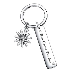 De&ai Sun Keychain Motivational Keychain Inspirational Gifts For Best Friend Jewelry Song Gifts For Fans - Les Beatles, Paul McCartney, John Lennon, RIngo Starr, George Harrison