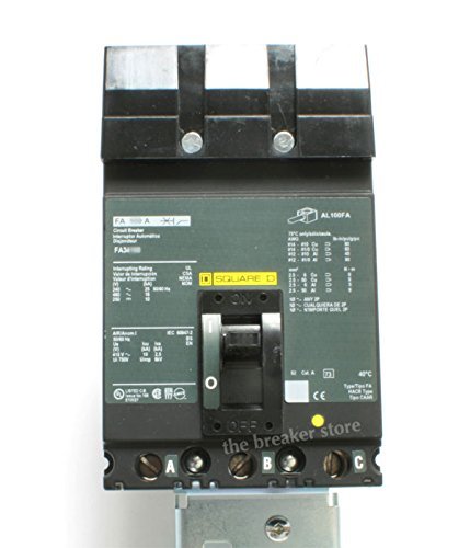 Square D 3835028 Fa36100 100A, 600V, 3 Pole, I-Line Circuit Breaker cover