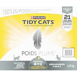 Tidy Cats 4-in-1 Strength Cat Litter, LightWeight Multi-Cat - 5.44 kg Box