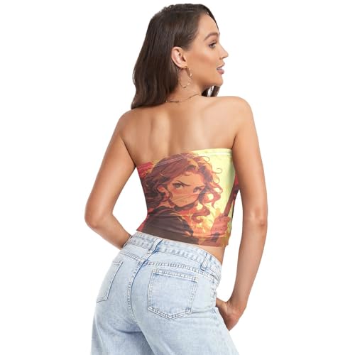 FRODOTGV Young Women Womens Tube Top Comfy Strapless Tube Bra Stretch Strapless Bra for Summer Club2