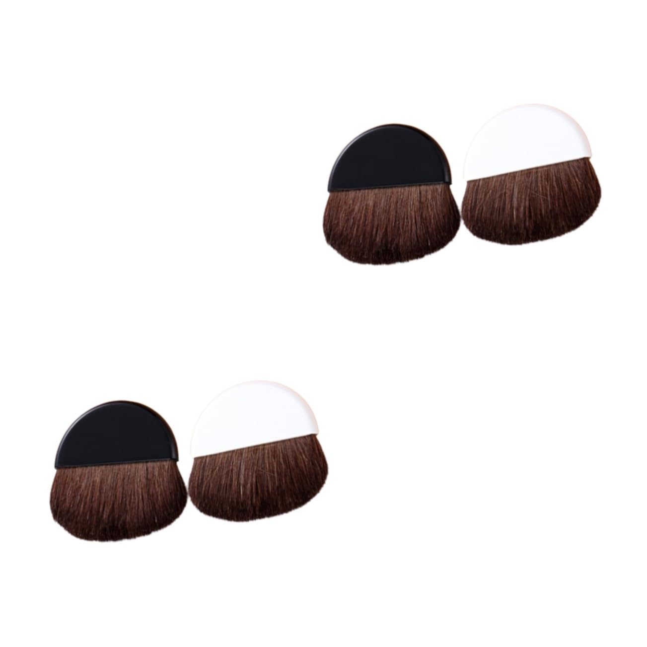 Gogogmee 2sets Soft Makeup Brushes Professional Brush Set Dual Makeup for Face Blush Foundation Beauty Tools 2pcs*2