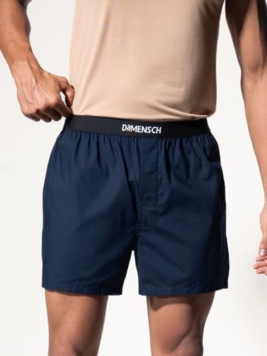 Image of DAMENSCH Men Printed Pure Cotton Breeze Ultralight Boxer Shorts (Pack of Assorted Prints & Colours I Color & Print May Vary)