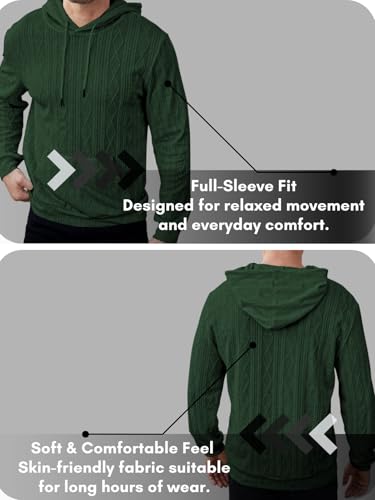 Image of Leriya Fashion Hoodie for Men Stylish |Oversized Hoodie for Man |Sweatshirt for Mans with Hoodies|Sweatshirts for Man Kangaroo Pocket & Drawstring
