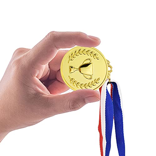 12 Pieces Gold Award Medals - Winner Medals Gold Prizes For Sports, Competitions, Party, Spelling Bees, Olympic Style, 2 Inches #TOP4