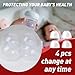 4-Pack Baby Bottle Caps for Philips Avent Natural Bottles, Baby Bottle Lids, Baby Bottle Nipple Caps for Avent Natural Plastic and Glass Bottles