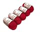 Babywolle AlpacaOne 5-Pack in Rot, 5 x 50g Strickwolle