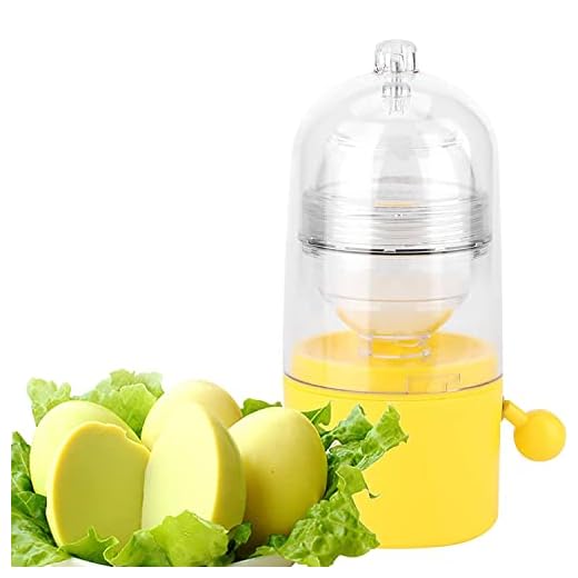 SHREESAMP Egg Scrambler Shaker, Whisk Hand Powered Golden Egg Maker Eggs Yolk White Mixer Cooking Utensil Kitchen Gadgets Egg Pudding Maker (1 pcs)