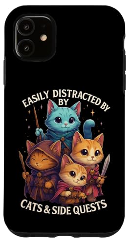 Cats Side Quest Disturted  ʔ ȃ[A X}zP[X iPhone 11 p