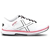 KR Strikeforce Ranger Bowlingschuhe Größen für Rechts und Linkshänder sowie Damen und Herren geeignet (Weiß//Schwarz/Rot, 40,5)