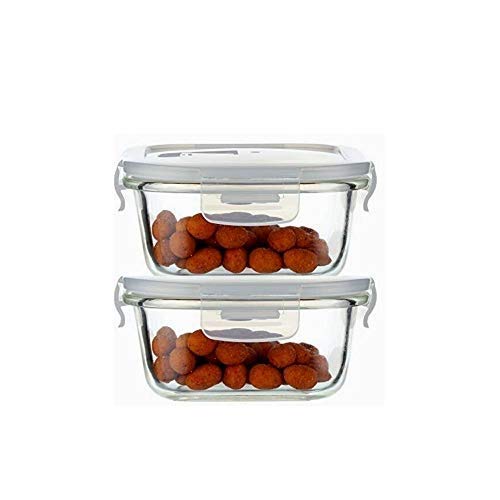 Femora Borosilicate Glass Food Storage Container with Air Vent Lid, Square, 300 ML, Set of 2 (B082C69349) Amazon Price History, Amazon Price Tracker