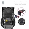 Swissdigital Design Men's 17 Inch Laptop Backpack with Apple Find My Network and USB Charging Port, Large Capacity Business Travel Backpack for College and Business Black | SD1643FB-01