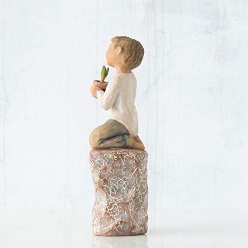 Willow Tree Something Special Figurine, Bronze & Ivory, 5.5" H - Image 3
