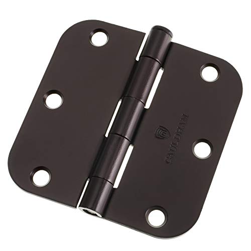 Cauldham (12 Pack) Heavy-Duty 3-1/2" Interior Door Hinges With 5/8" Radius Corners - Oil Rubbed Bronze #TOP11