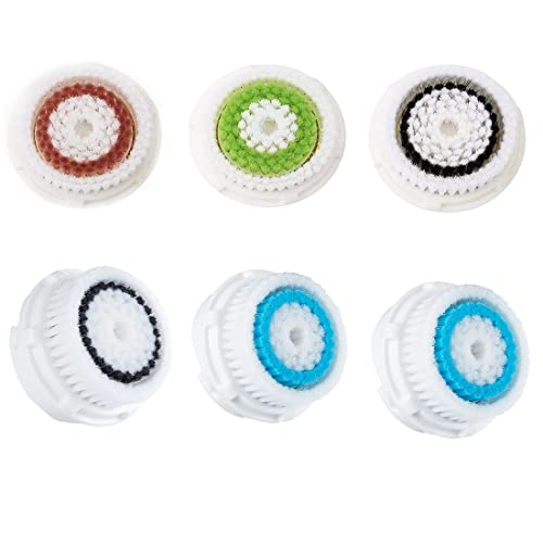 Têtes de brosse de nettoyage du visage éclatant pour recharges compatibles lot de 6
