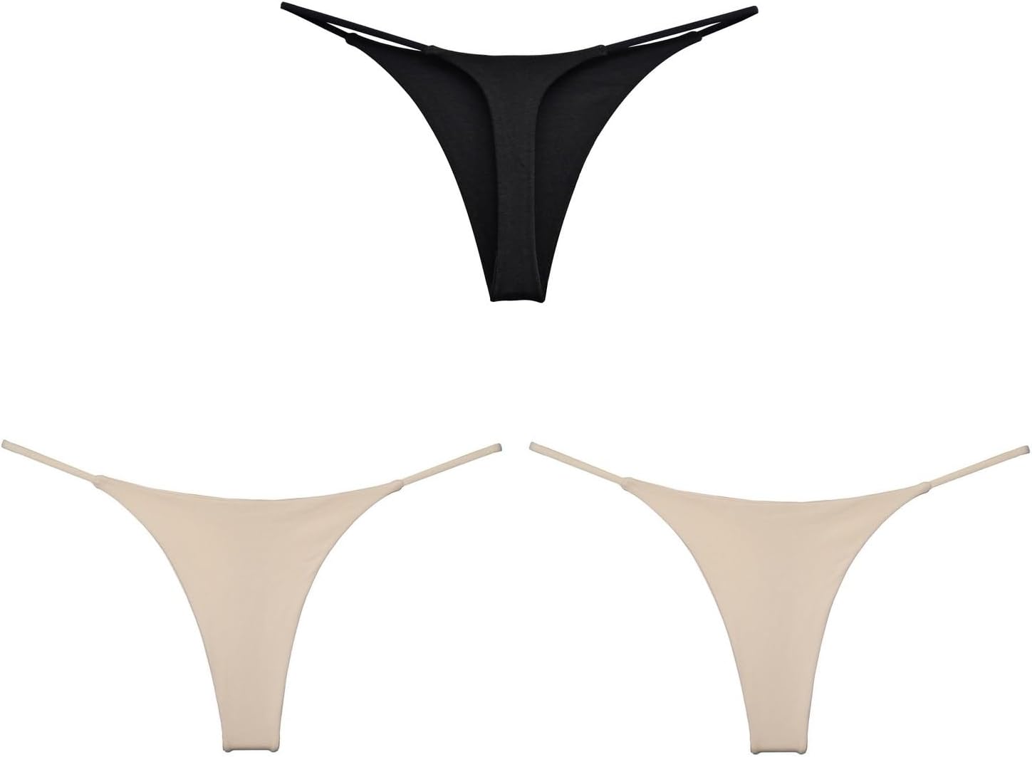 Cotton G String Thongs for Women T Back Gstring Underwear Seamless Panties Tangas Sexy 3 Pack