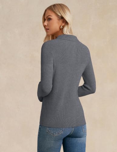 Image of GRACE KARIN Women Fall Long Sleeve V Neck Collar Knit Pullover Sweaters