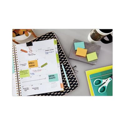 Post-it: self-stick notes, 1 – 1/2 x 2, Five ultra Colors, 12 100-sheet Pads per Pack – :-Sold AS 2 Packs of – 12 – / – Total of 24 each