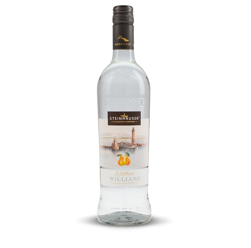 Steinhauser Williams Bodensee Selektion Lindauer, 40% vol, 700ml | 100% echter Obstbrand | ein milder Williams-Christ Brand gewonnen aus sonnengereiften Bodensee Williams Birnen