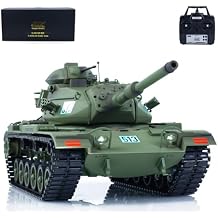 US in Stock, TD 1/16 RC Tank Model Plastic for M60A3 USA RC Infrared Battle Tanks Model 320Turret Rotation Light Sound Smoke Unit for Hobby BB Shooting Airsoft Tank that Shoot