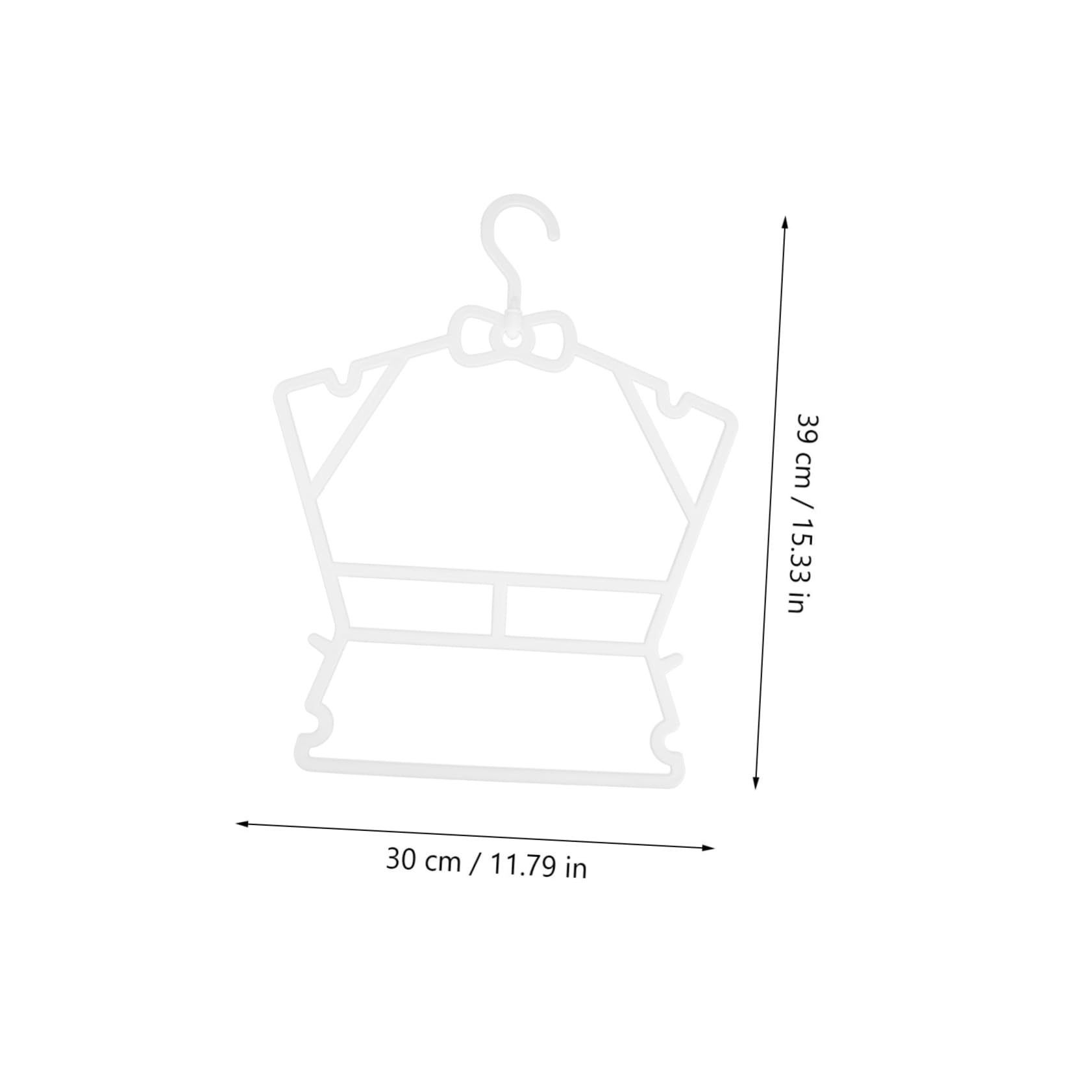 PRETYZOOM 10Pcs Clothes Hangers Non Slip Clothes Drying Racks Space Saving Design for Newborn Clothing for Home Shop Use