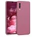 Produktbild kwmobile Hülle kompatibel mit Samsung Galaxy A70 Hülle - weiches TPU Silikon Case - Cover geeignet für kabelloses Laden - Dark Rose
