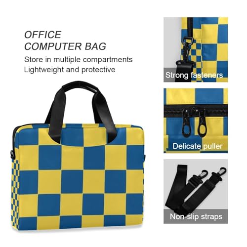 Maletín para portátil 15.6" amarillo y azul miniatura 6