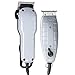 Andis Barber Combo-Powerful High-Speed Adjustable Clipper Blade & T-Outliner T-Blade Trimmer with fine Teeth for Dry Shaving, outlining and Fading with a BeauWis Blade Brush Included