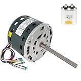 5KCP39GGZ183S Furnace Blower Motor 1/3 HP 115V 60Hz 1075RPM 4-Speed AC Fan Motor Replacement for Carrier, Compatible with Furnace and Air Conditioner Units, Includes 1 Capacitor