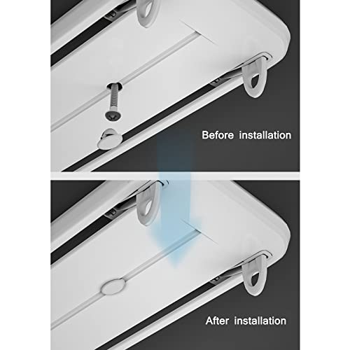 Barre de plafond K double rail facile à installer sans découpe 5m