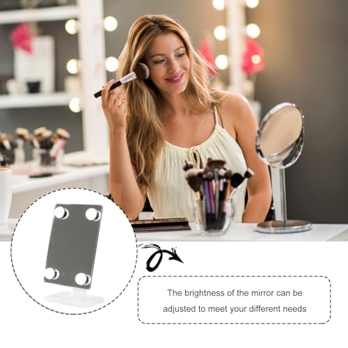 Miroir de maquillage LED pivotant Mikikit miroir de table pour coiffeuse et dressing
