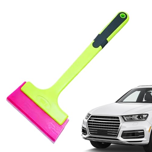 Rasqueta para película teñida, accesorio ergonómico de mango alargado | raspador para película de parabrisas y cristal | para el hogar, garaje de automóviles y vehículos interiores