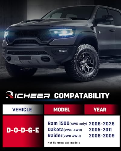 Image of Richeer 2 inch Front Leveling Lift Kit for 2006-2026 Ram 1500 4WD