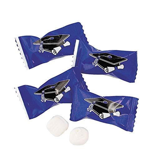 Blue Graduation Buttermint Candy - 1 Pound, 108 Pieces - Grad Party Supplies #TOP18