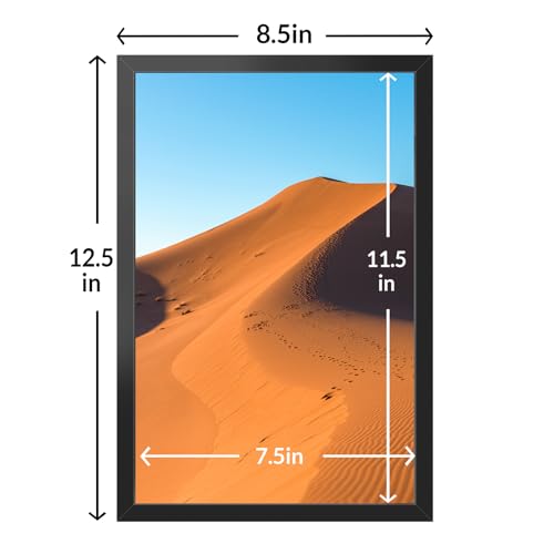 Image of LaVie Home 8x12 Picture Frame Black Set of 10, Display 8 x 12 Picture, Photo Frame Collage for Wall Gallery or Table Deco, Hanging or Tabletop Display
