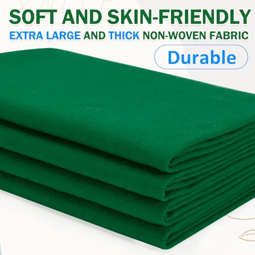 Image of XSEINO Moss Green Large Felt Fabric 36 inch X 36 inch(1 Square Yard), 1.4 mm Thick Soft Felt Fabric Sheet for Crafts, Green Series Colors Soft Nonwoven Fabric, Fit for Decoration, Sewing, DIY Crafts