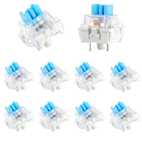 Mechanical Keyboard Switches, 10 Pcs 3 PIN Blue Keyboard...