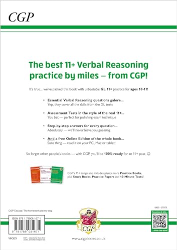 New 11+ GL Verbal Reasoning Practice Book & Assessment Tests - Ages 10-11 (with Online Edition) (CGP 11+ GL) - Image 2