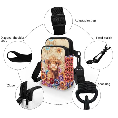 Image of Xpyiqun Small Crossbody Bag Women Phone Purses Sling Shoulder Handbag Cross Body Pouch Wallet Bags