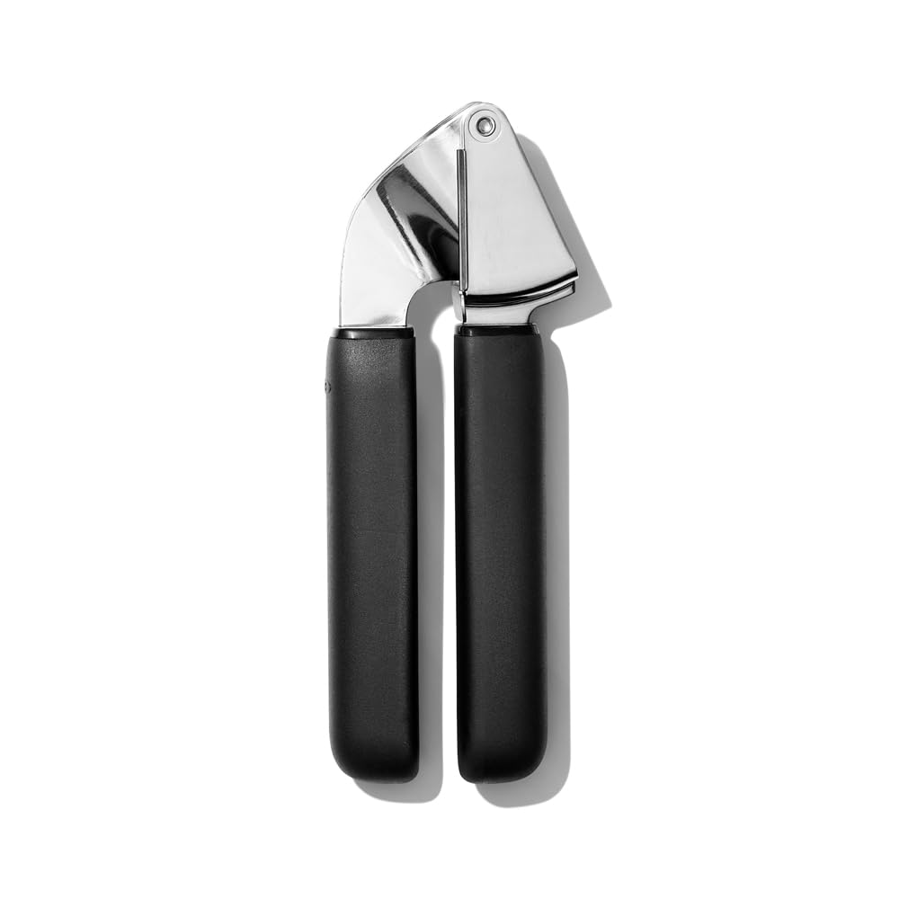 OXO International 11107400 Good Grips prensa de ajo, acero inoxidable/negro, 6 unidades