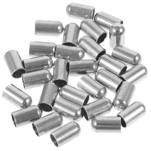 ARTIBETTER Metal Rope End Cap Bracelet 30pcs Versatile Cord End Stopper for DIY Stylish and Practical