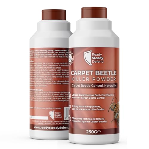 Carpet Beetle Killer Powder 250G - Effective Carpet Beetle Treatment for Home - Fast Acting Solution for Carpet Beetles - Easy to Use CarpetBeetle Powder - Professional Grade Killer