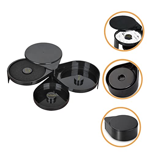 Boîte d'assaisonnement sel à 3 niveaux avec compartiments rotatifs ABS - 6