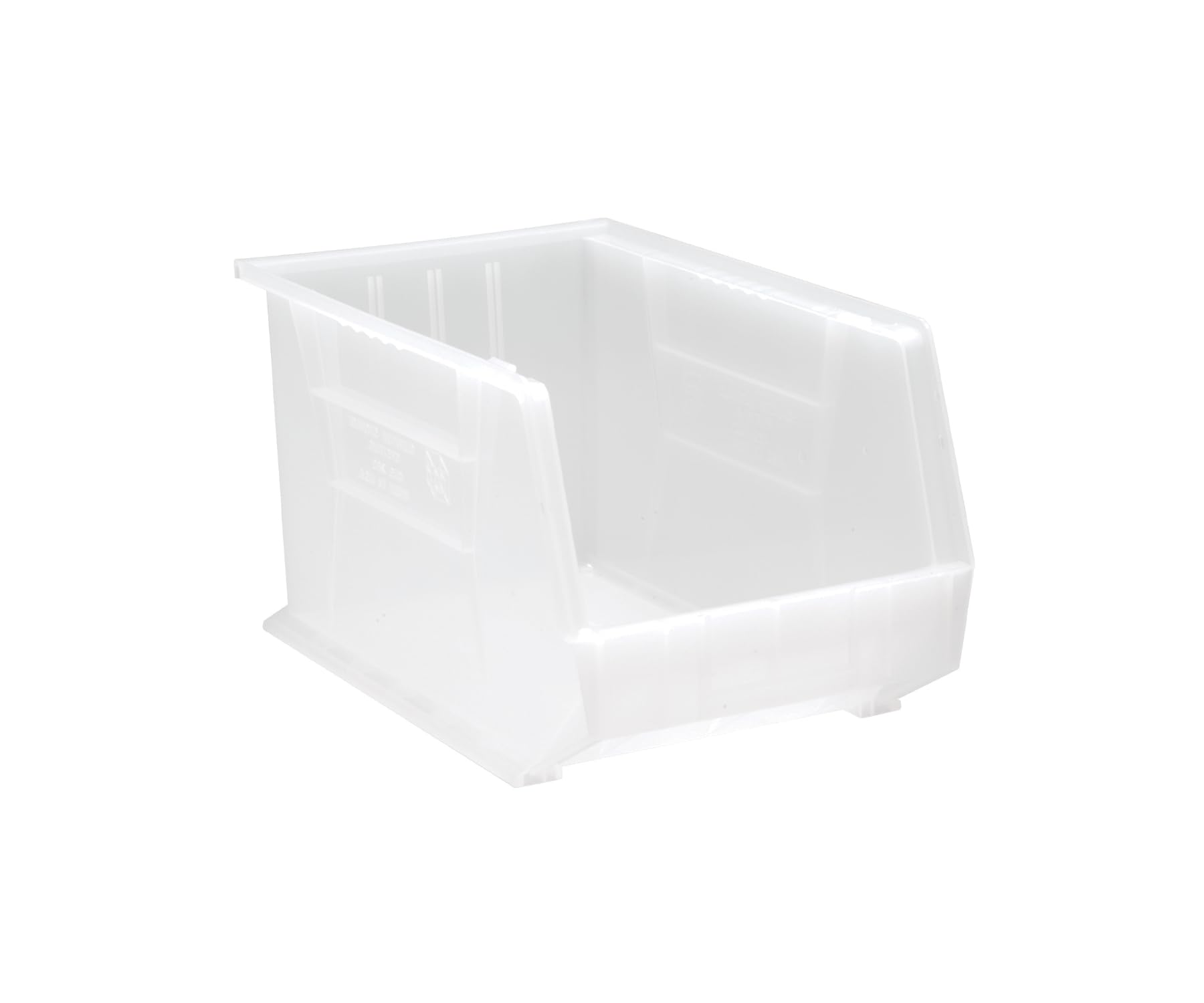 QUANTUM STORAGE SYSTEMS K-QUS260CL-2 2-Pack Ultra-Stack and Hang Bins, 18 inch x 11 inch x 10 inch, Clear