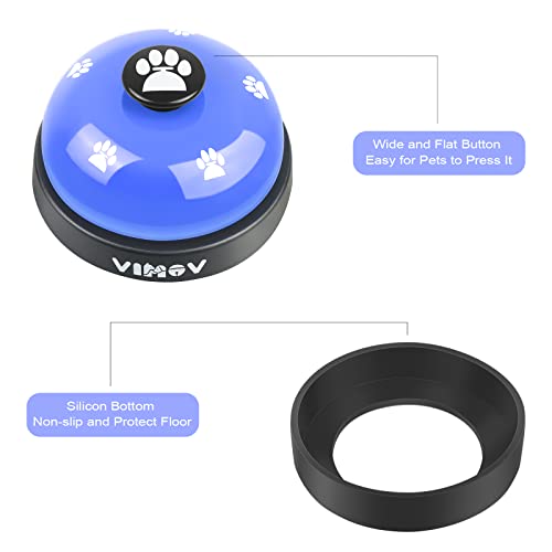 VIMOV Pet Training Bells, Set of 2 Dog Bells for Potty Training and Communication Device Blue… - Image 6