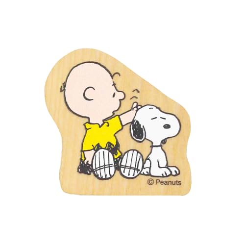 こどものかお スタンプ スヌーピーウッドピース チャーリー・ブラウンとスヌーピー(なでなで) 2283-003のサムネイル