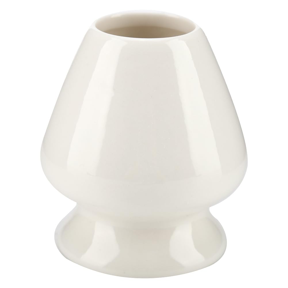 HEITIGN Matcha Japanese Tea Set Accessories Ceramic Tea Whisk Stand Matcha Whisk Stand Ceramic Holder for Bamboo Matcha Chasen for Tea Set Accessories (White)