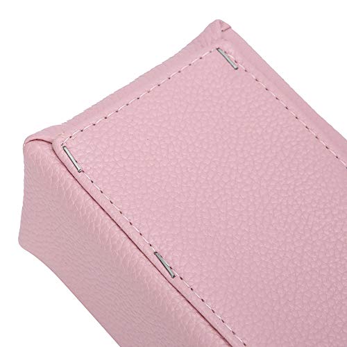 Paznokcie Podpórka Manicure Poduszka do rąk do paznokci Miękka i trwała poduszka do manicure ze skóry PU do paznokci na stół do paznokci 30 x 9,5 x 6,5 cm (różowy)