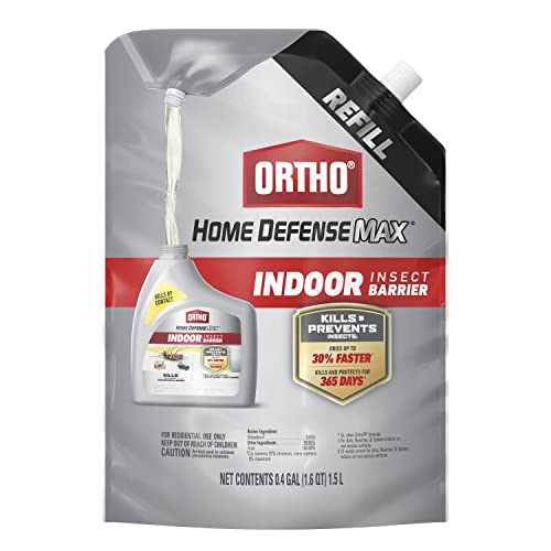 Image of Ortho Home Defense Max Indoor Insect Barrier Refill Pouch - Insect Spray Refill, Bug Killer Spray Controls Ants, Roaches, Spiders, and More, 1.5 L